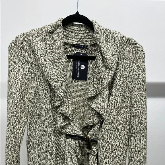 Magaschoni Ruffle Knit Cardigan - Picture 2 of 7